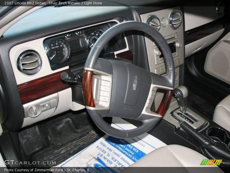 Silver Birch Metallic / Light Stone 2007 Lincoln MKZ Sedan