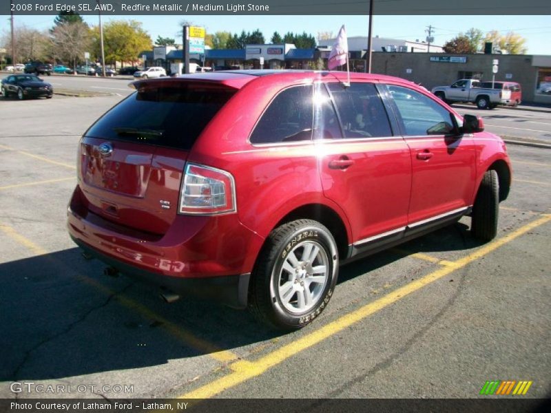 Redfire Metallic / Medium Light Stone 2008 Ford Edge SEL AWD