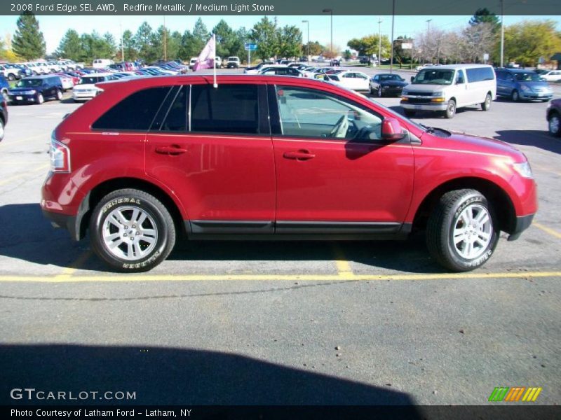 Redfire Metallic / Medium Light Stone 2008 Ford Edge SEL AWD