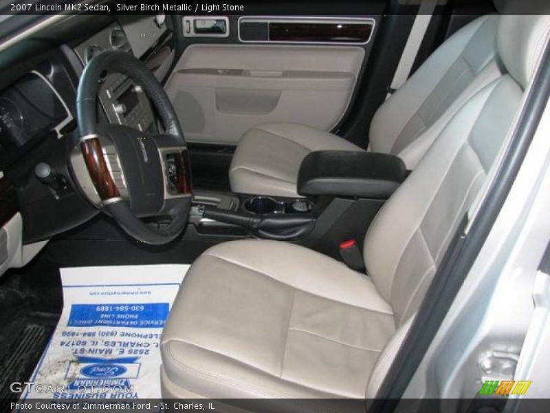 Silver Birch Metallic / Light Stone 2007 Lincoln MKZ Sedan