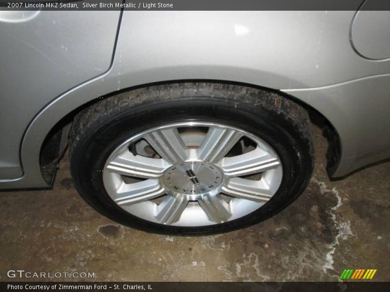 Silver Birch Metallic / Light Stone 2007 Lincoln MKZ Sedan