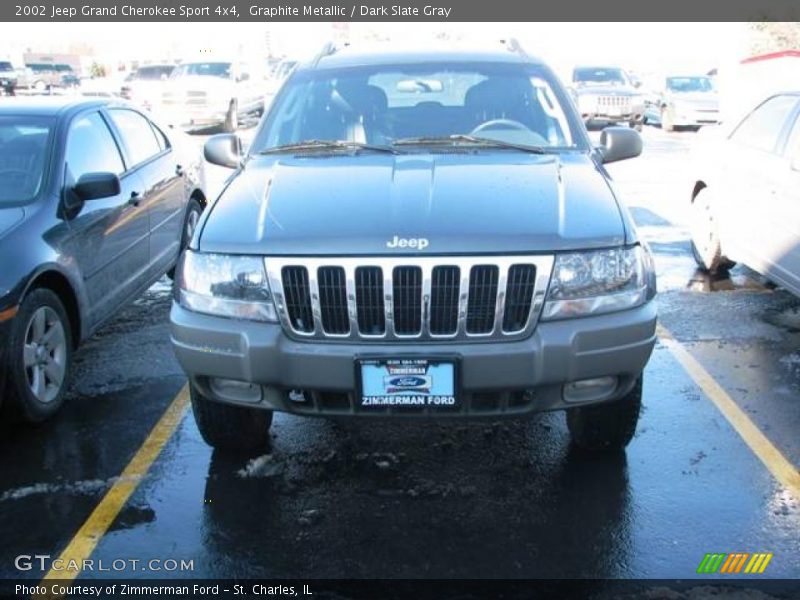 Graphite Metallic / Dark Slate Gray 2002 Jeep Grand Cherokee Sport 4x4