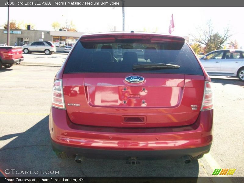 Redfire Metallic / Medium Light Stone 2008 Ford Edge SEL AWD