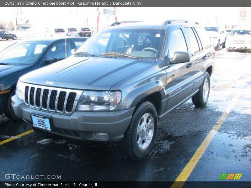 Graphite Metallic / Dark Slate Gray 2002 Jeep Grand Cherokee Sport 4x4