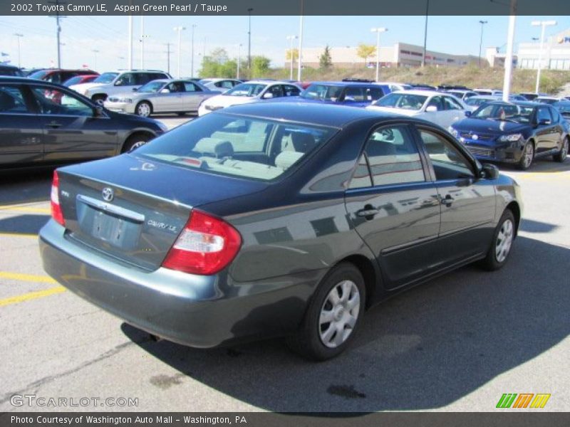Aspen Green Pearl / Taupe 2002 Toyota Camry LE