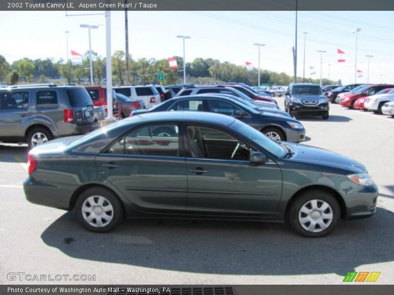 Aspen Green Pearl / Taupe 2002 Toyota Camry LE