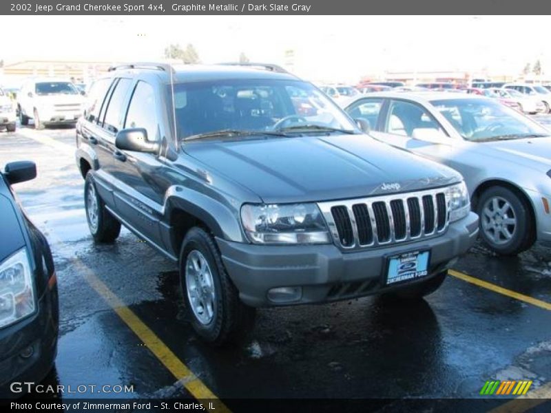 Graphite Metallic / Dark Slate Gray 2002 Jeep Grand Cherokee Sport 4x4