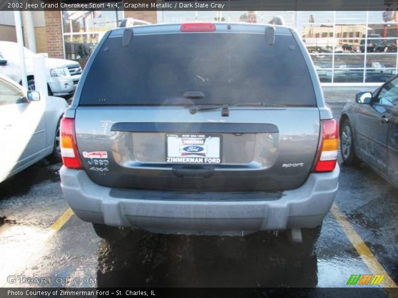 Graphite Metallic / Dark Slate Gray 2002 Jeep Grand Cherokee Sport 4x4
