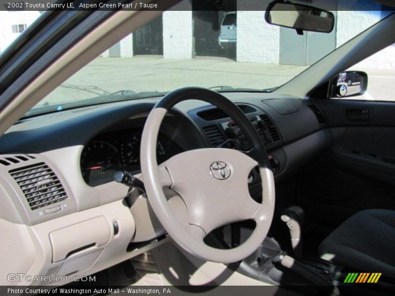 Aspen Green Pearl / Taupe 2002 Toyota Camry LE