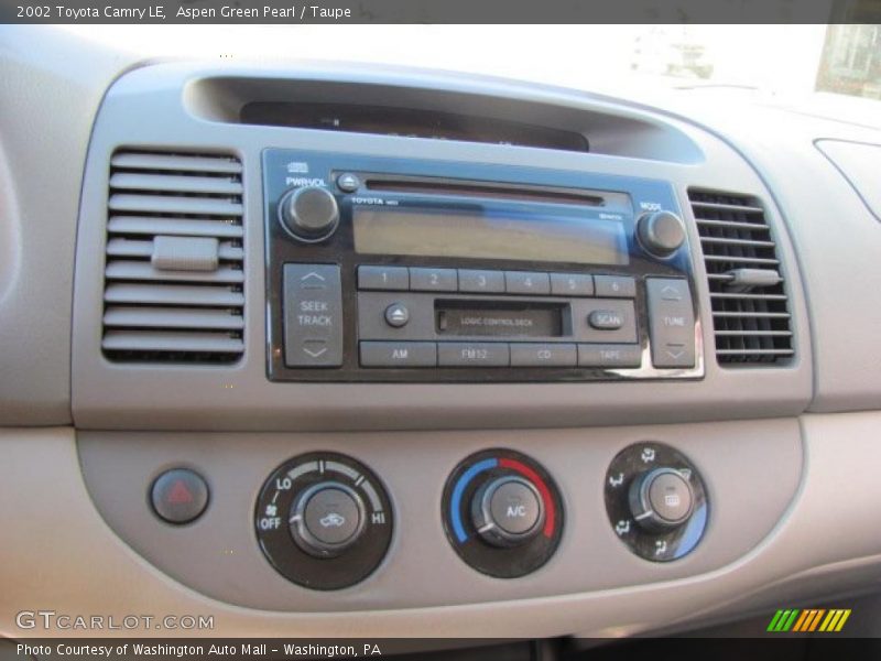 Aspen Green Pearl / Taupe 2002 Toyota Camry LE