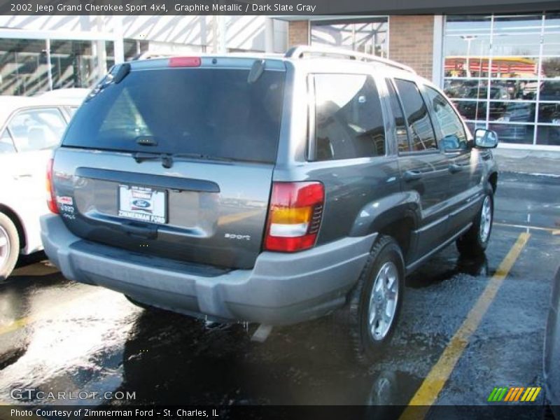 Graphite Metallic / Dark Slate Gray 2002 Jeep Grand Cherokee Sport 4x4
