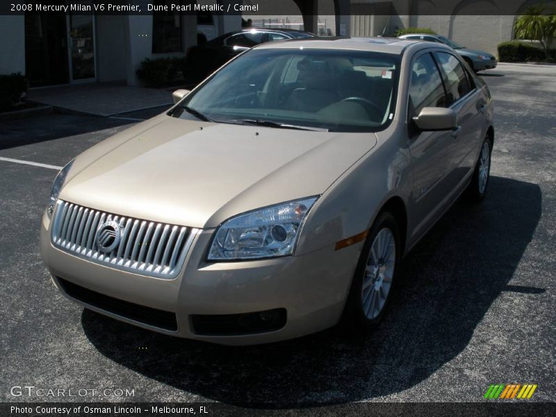 Dune Pearl Metallic / Camel 2008 Mercury Milan V6 Premier