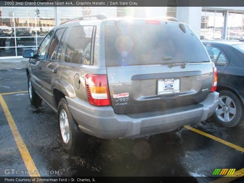Graphite Metallic / Dark Slate Gray 2002 Jeep Grand Cherokee Sport 4x4