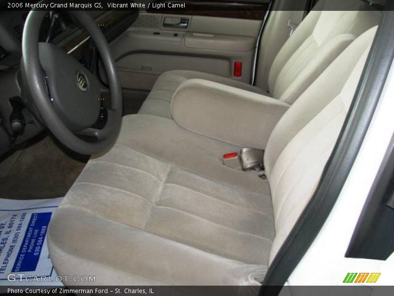 Vibrant White / Light Camel 2006 Mercury Grand Marquis GS