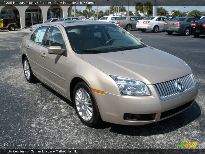 Dune Pearl Metallic / Camel 2008 Mercury Milan V6 Premier