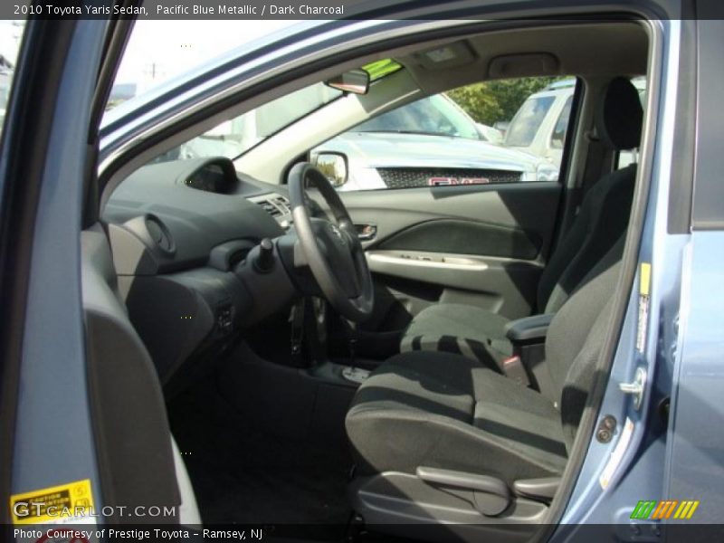 Pacific Blue Metallic / Dark Charcoal 2010 Toyota Yaris Sedan