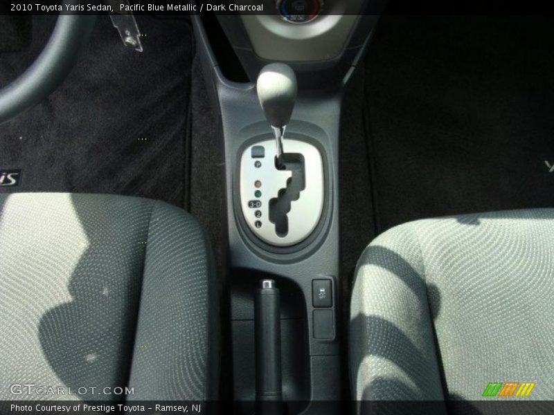 Pacific Blue Metallic / Dark Charcoal 2010 Toyota Yaris Sedan