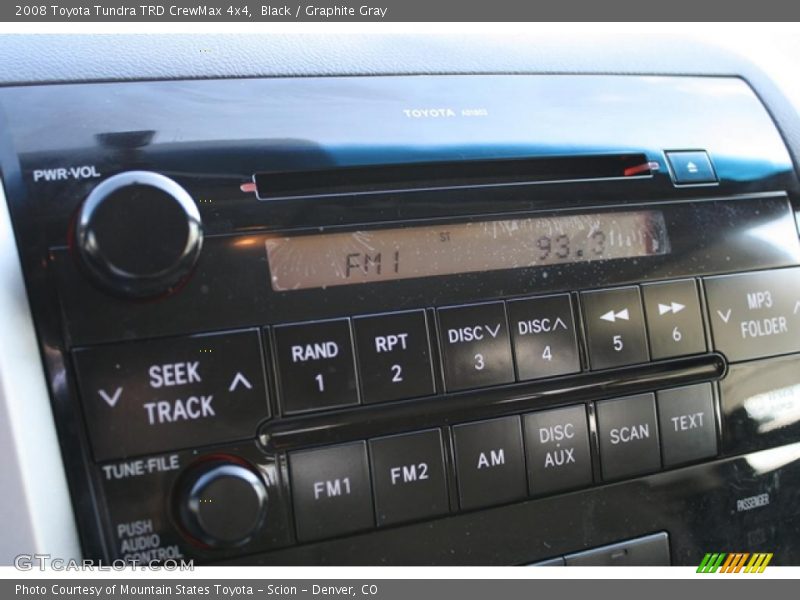 Black / Graphite Gray 2008 Toyota Tundra TRD CrewMax 4x4