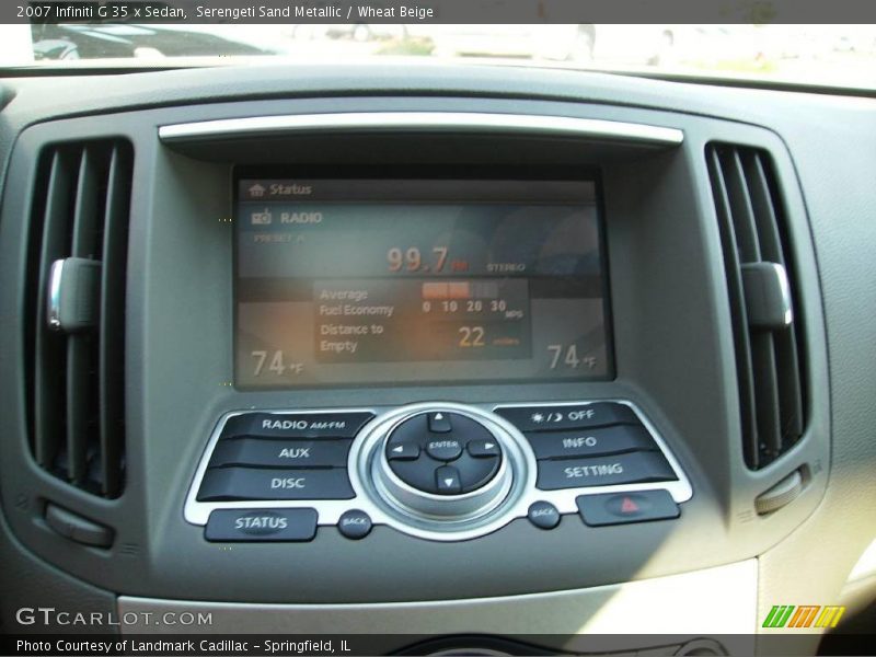 Serengeti Sand Metallic / Wheat Beige 2007 Infiniti G 35 x Sedan