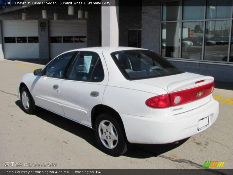 Summit White / Graphite Gray 2005 Chevrolet Cavalier Sedan