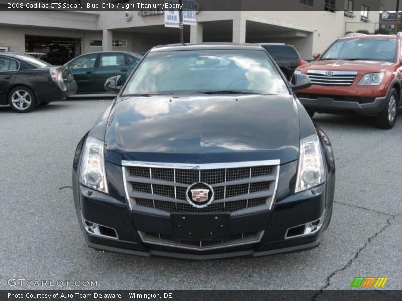 Blue Chip / Light Titanium/Ebony 2008 Cadillac CTS Sedan