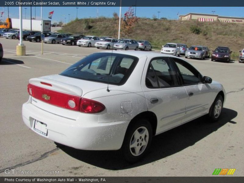 Summit White / Graphite Gray 2005 Chevrolet Cavalier Sedan