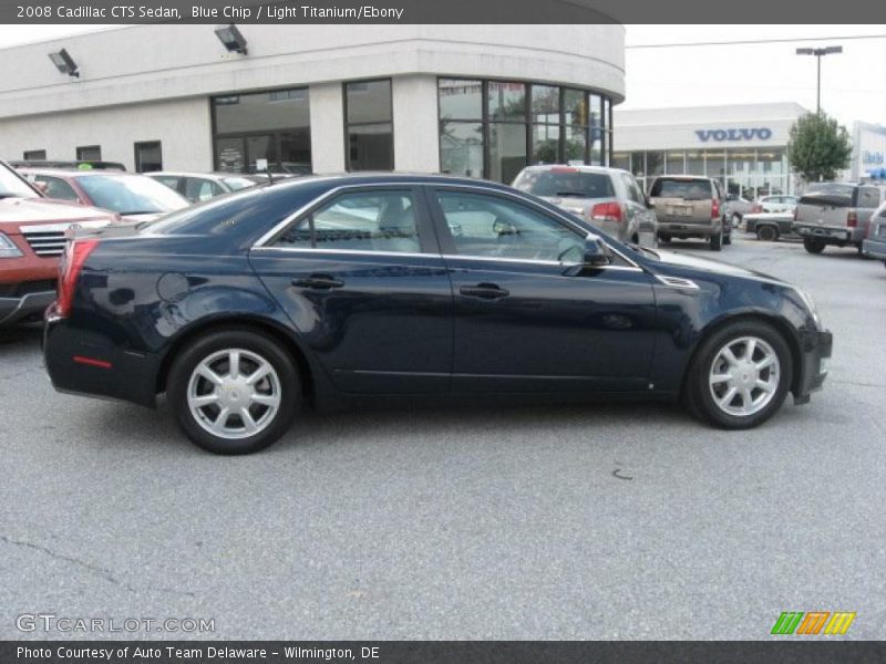 Blue Chip / Light Titanium/Ebony 2008 Cadillac CTS Sedan