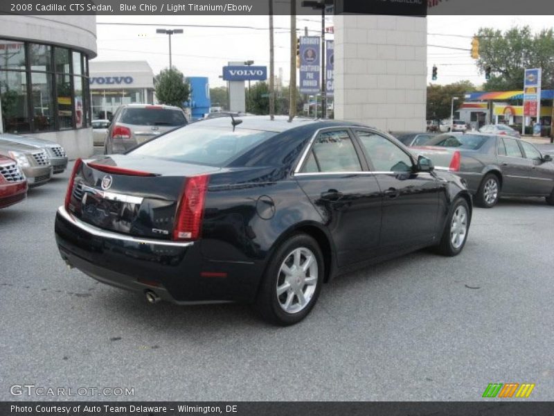 Blue Chip / Light Titanium/Ebony 2008 Cadillac CTS Sedan