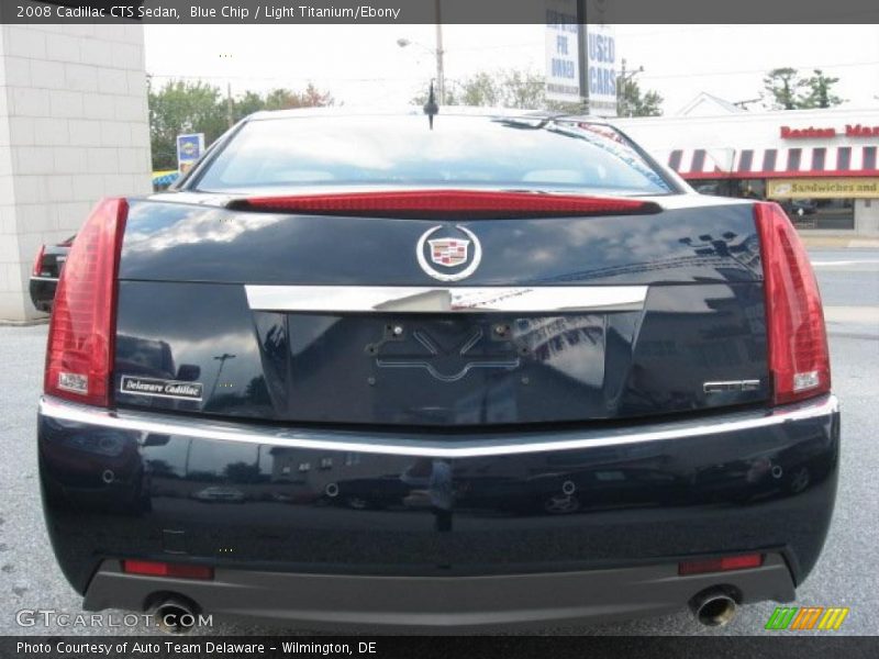 Blue Chip / Light Titanium/Ebony 2008 Cadillac CTS Sedan