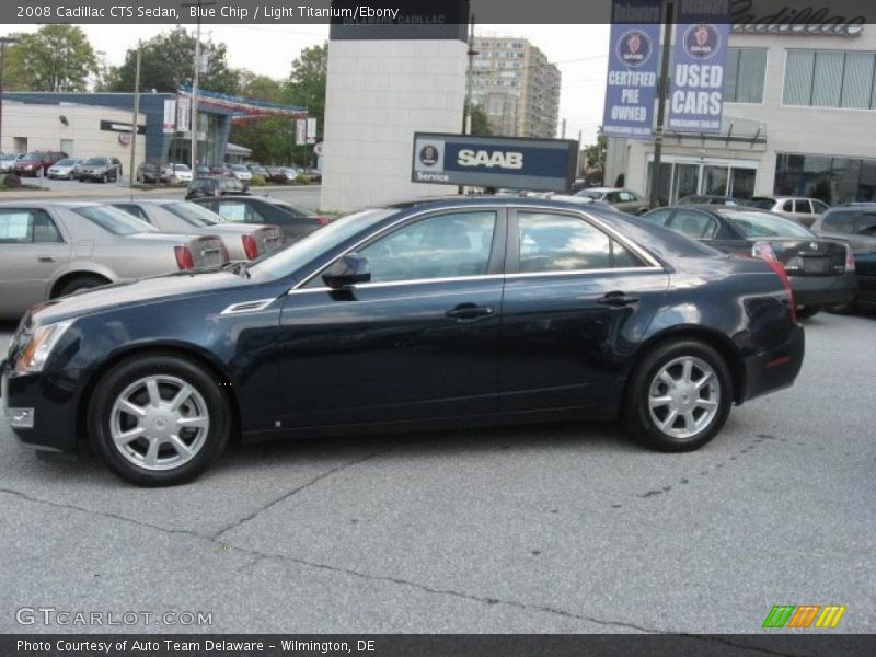 Blue Chip / Light Titanium/Ebony 2008 Cadillac CTS Sedan