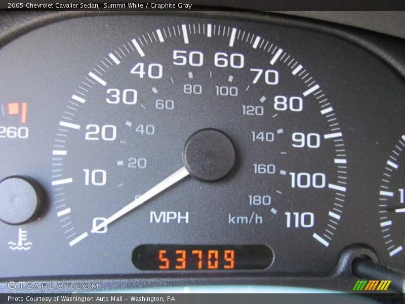 Summit White / Graphite Gray 2005 Chevrolet Cavalier Sedan