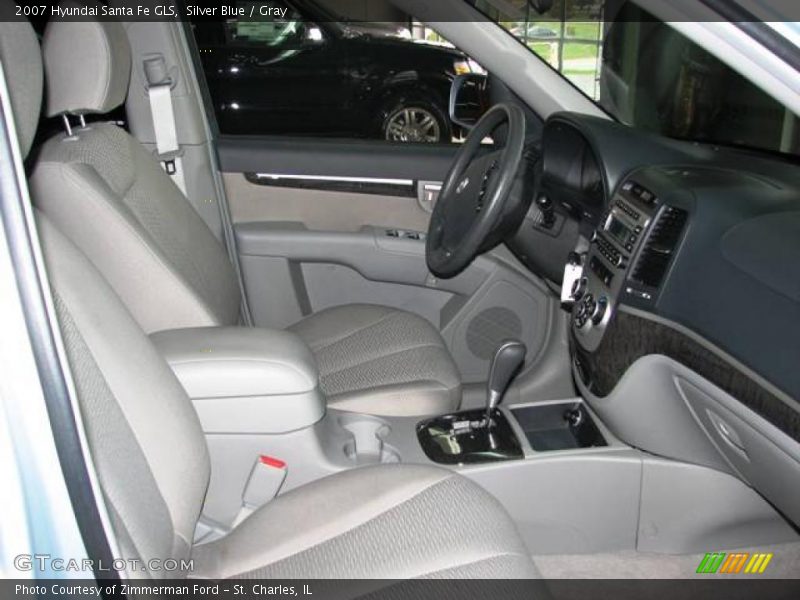 Silver Blue / Gray 2007 Hyundai Santa Fe GLS