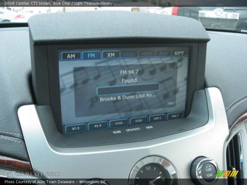 Blue Chip / Light Titanium/Ebony 2008 Cadillac CTS Sedan