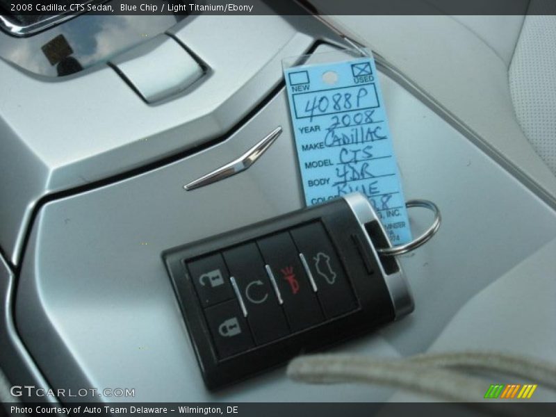 Blue Chip / Light Titanium/Ebony 2008 Cadillac CTS Sedan