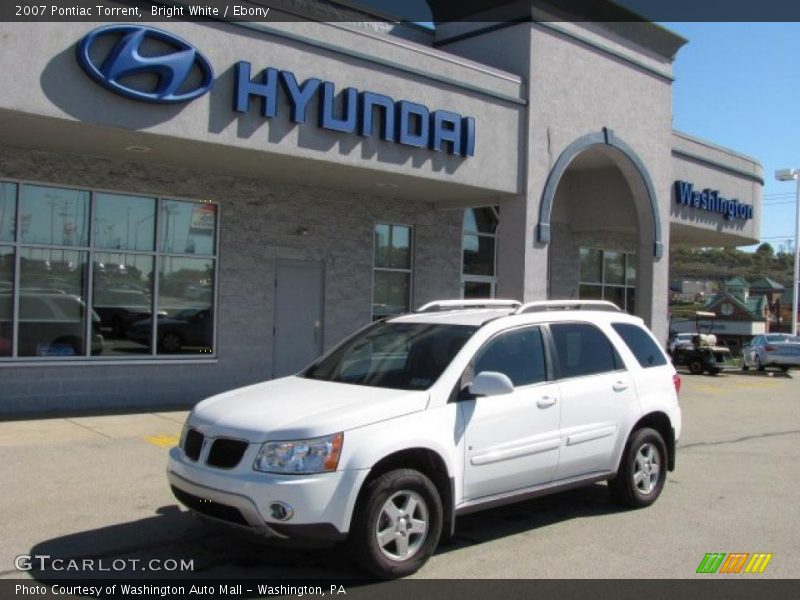 Bright White / Ebony 2007 Pontiac Torrent