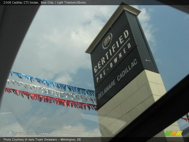 Blue Chip / Light Titanium/Ebony 2008 Cadillac CTS Sedan