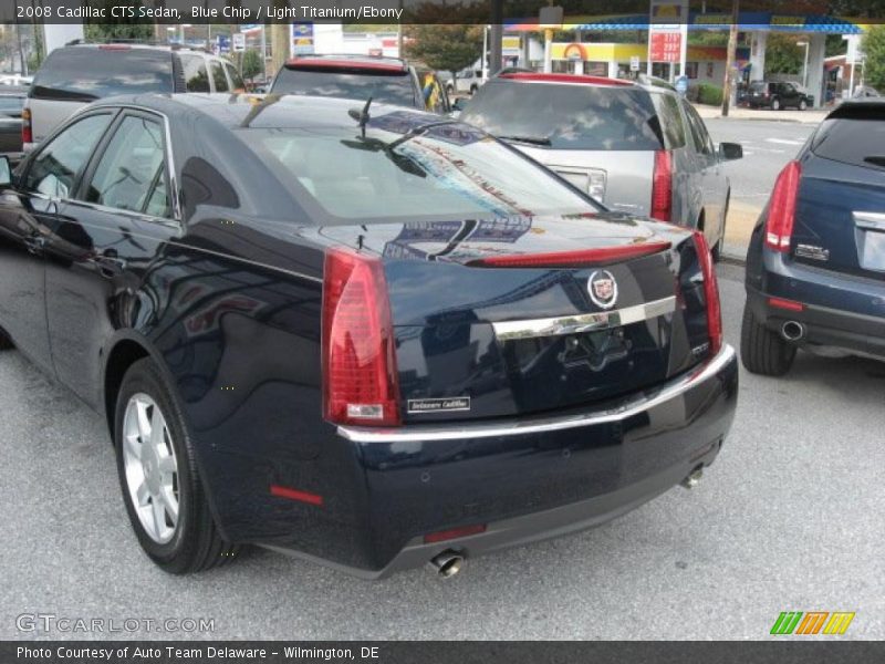 Blue Chip / Light Titanium/Ebony 2008 Cadillac CTS Sedan