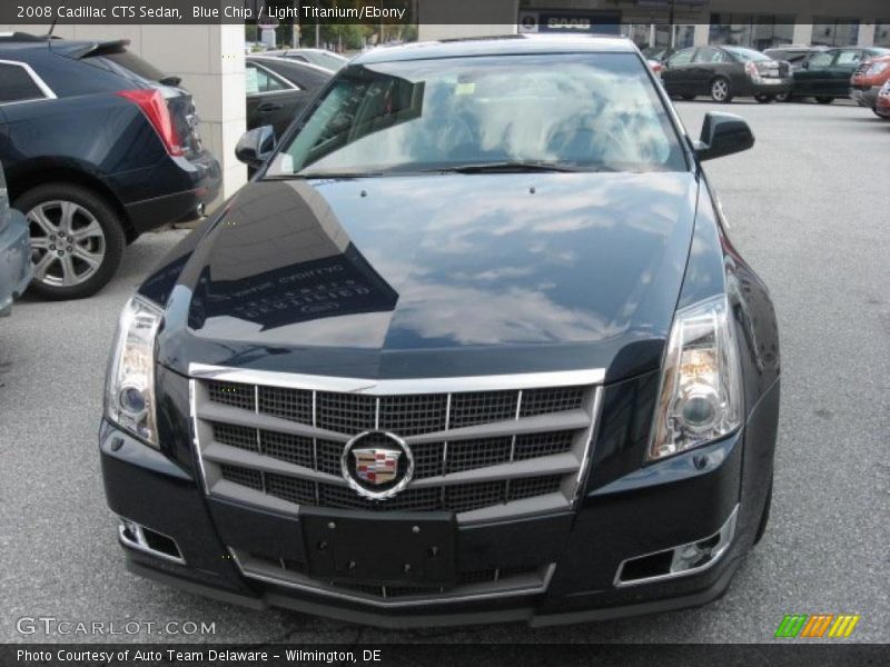 Blue Chip / Light Titanium/Ebony 2008 Cadillac CTS Sedan