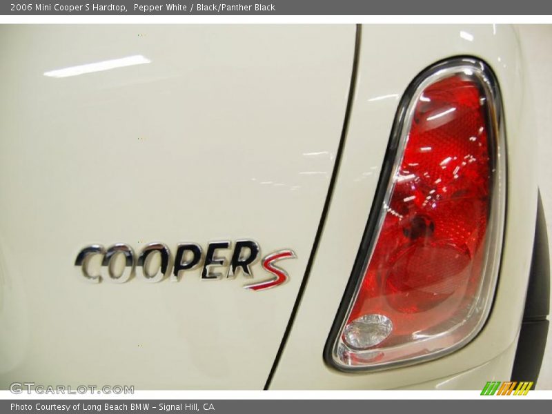 Pepper White / Black/Panther Black 2006 Mini Cooper S Hardtop
