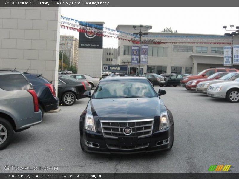 Blue Chip / Light Titanium/Ebony 2008 Cadillac CTS Sedan