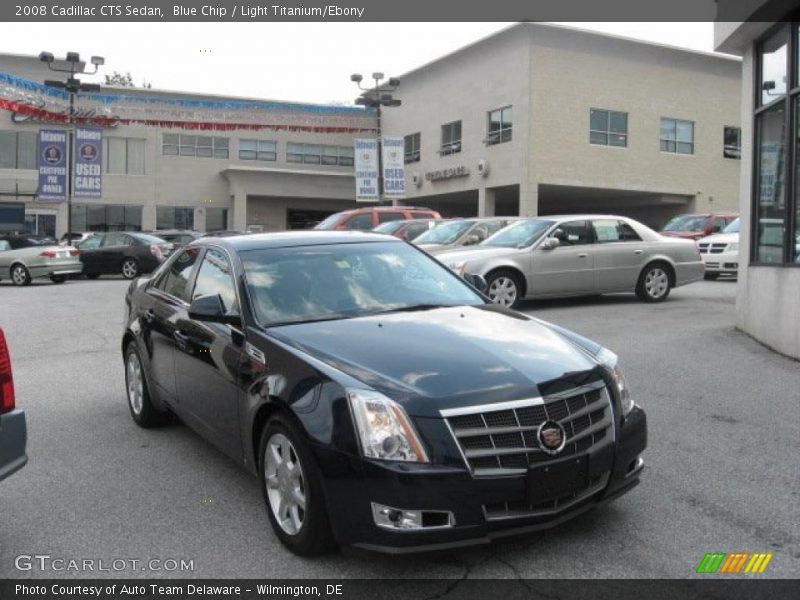 Blue Chip / Light Titanium/Ebony 2008 Cadillac CTS Sedan