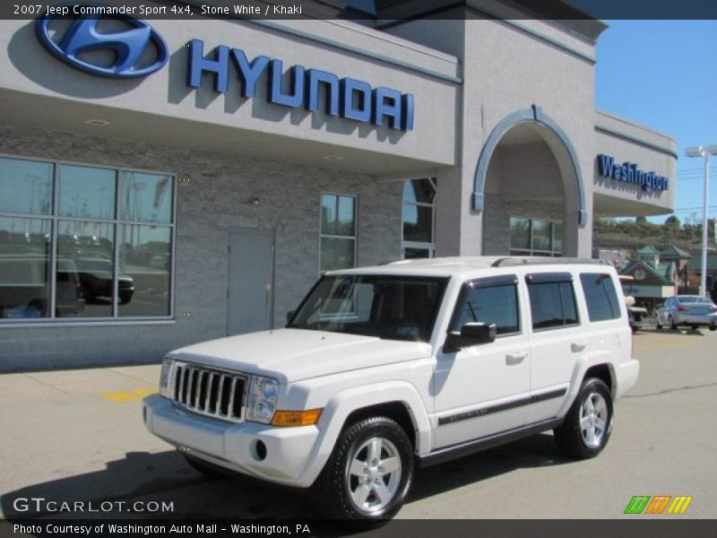 Stone White / Khaki 2007 Jeep Commander Sport 4x4