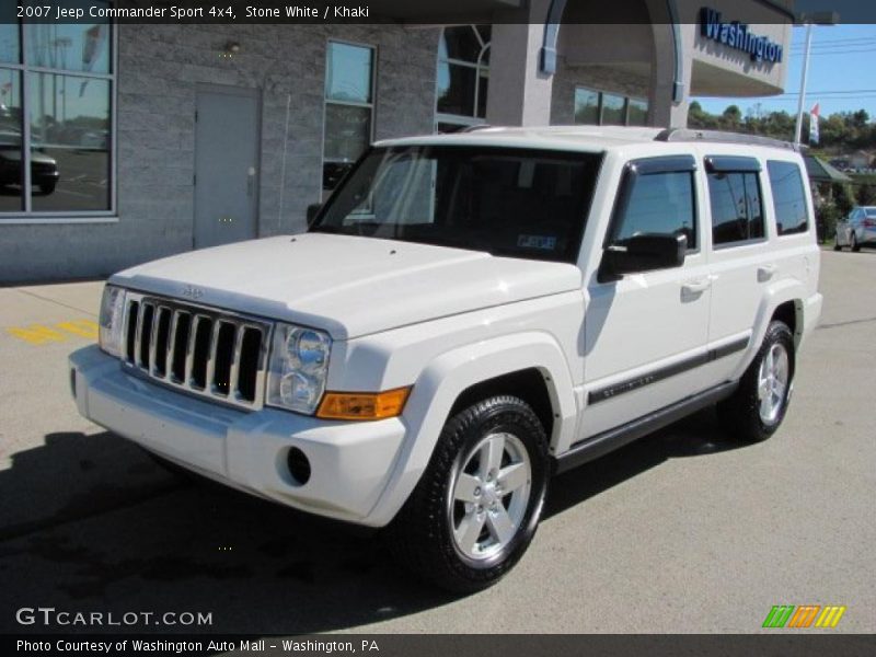 Stone White / Khaki 2007 Jeep Commander Sport 4x4