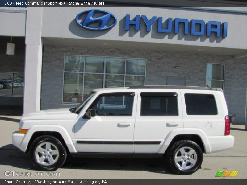 Stone White / Khaki 2007 Jeep Commander Sport 4x4