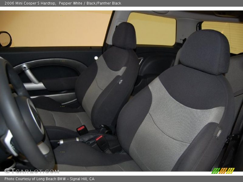 Pepper White / Black/Panther Black 2006 Mini Cooper S Hardtop