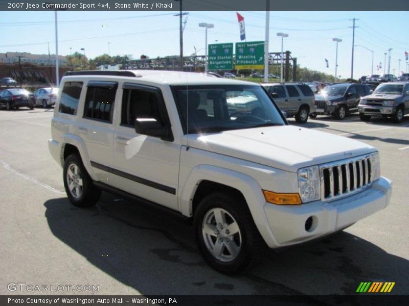 Stone White / Khaki 2007 Jeep Commander Sport 4x4