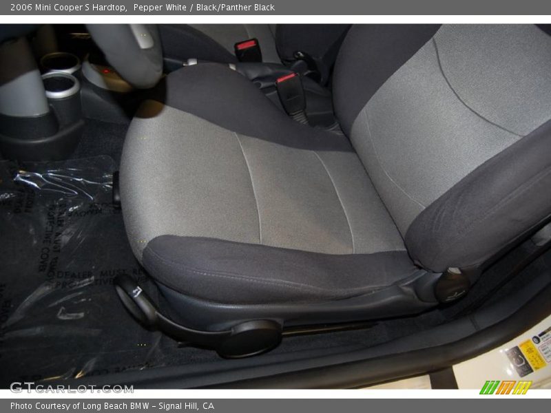 Pepper White / Black/Panther Black 2006 Mini Cooper S Hardtop