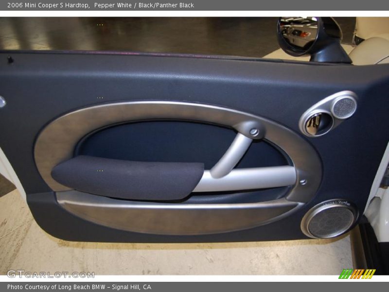 Pepper White / Black/Panther Black 2006 Mini Cooper S Hardtop