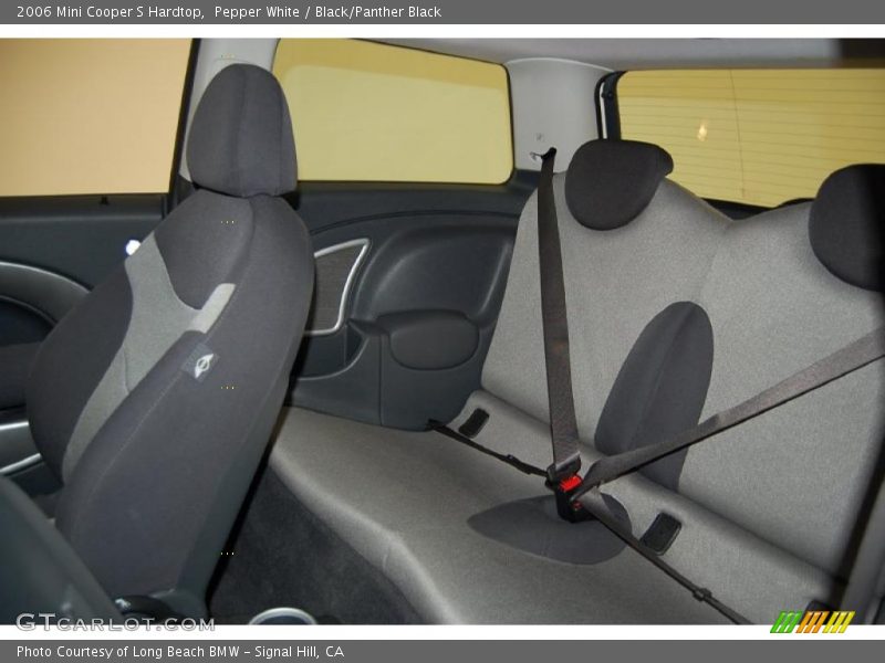 Pepper White / Black/Panther Black 2006 Mini Cooper S Hardtop