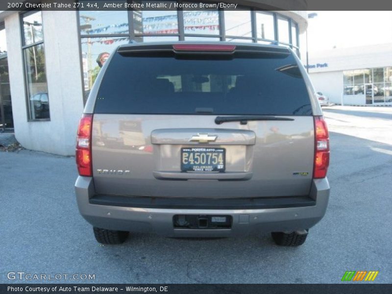 Amber Bronze Metallic / Morocco Brown/Ebony 2007 Chevrolet Tahoe Z71 4x4